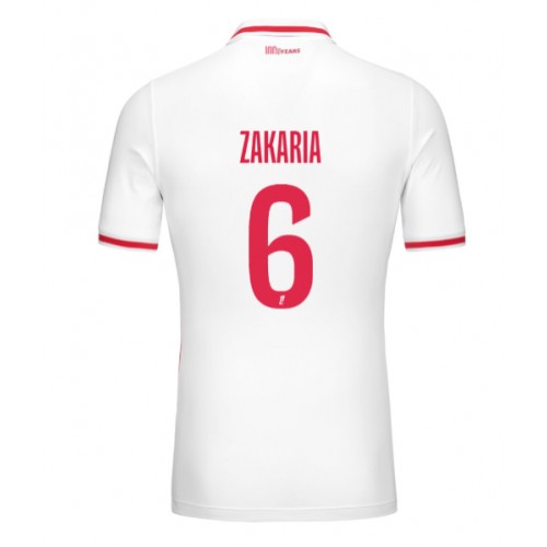 Fotbalové Dres AS Monaco Denis Zakaria #6 Domácí 2024-25 Krátký Rukáv